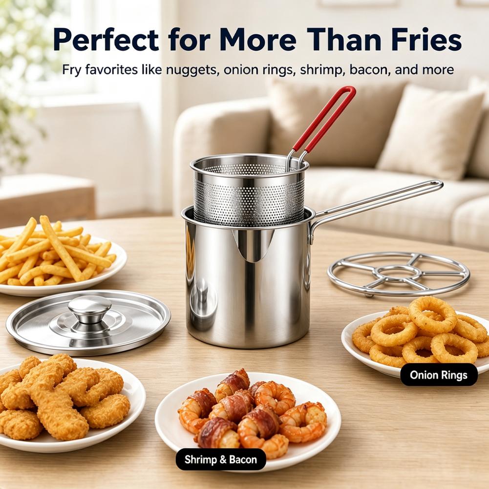 Deep Fryer Stainless - Глубокая кастрюля для жарки из нержавеющей