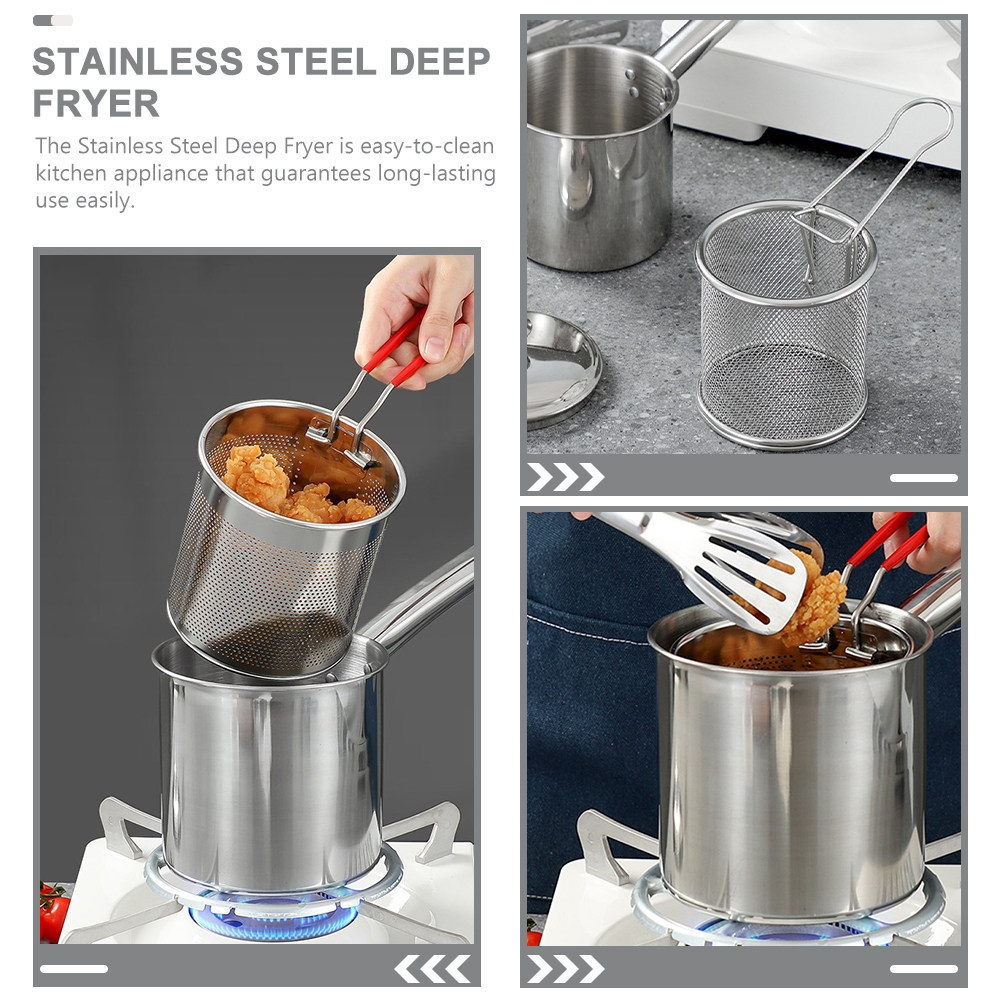 1 комплект: кастрюля для фритю – обзор и цена Deep Fryer Stainless