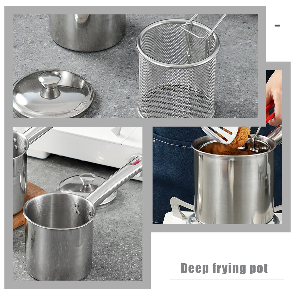 1 комплект: кастрюля для фритю – обзор и цена Deep Fryer Stainless