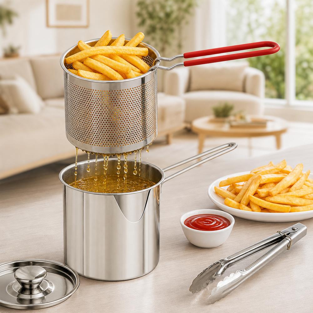 Глубокая кастрюля для жарки из – обзор и цена Deep Fryer Stainless
