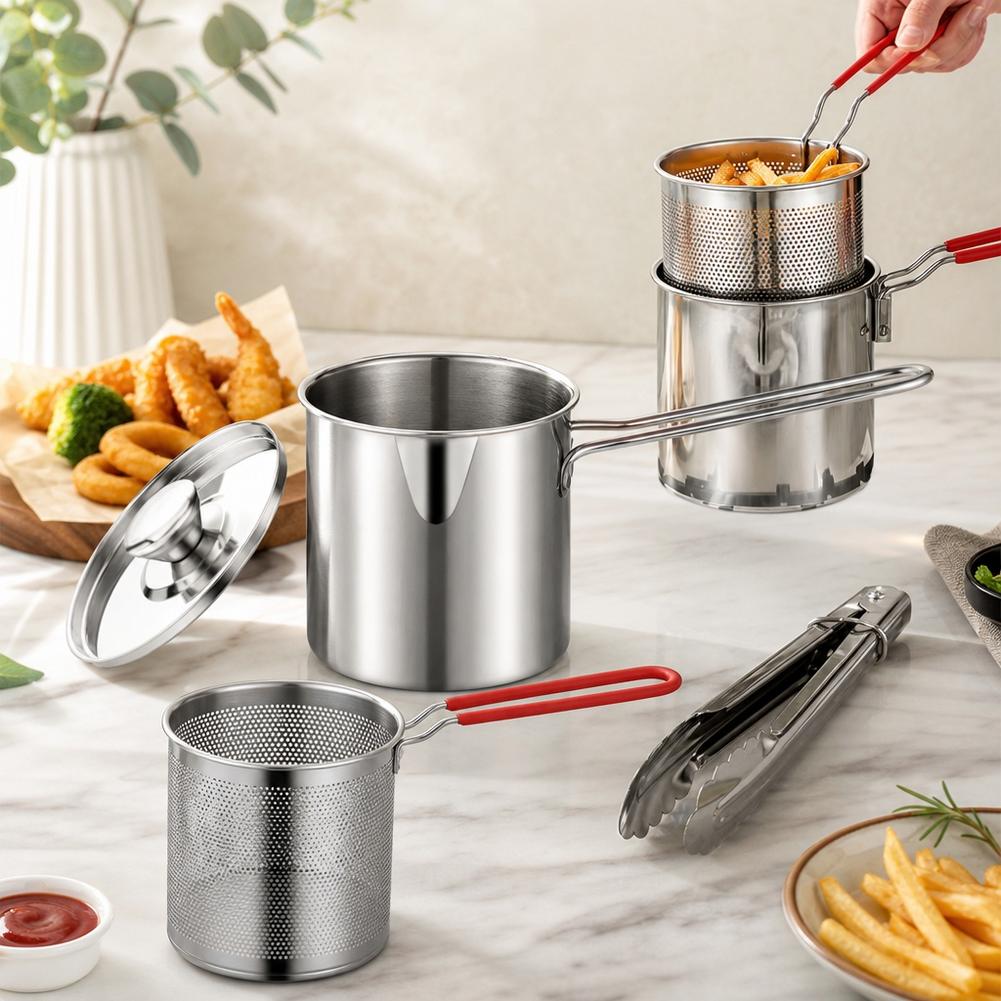 Глубокая кастрюля для жарки из – обзор и цена Deep Fryer Stainless