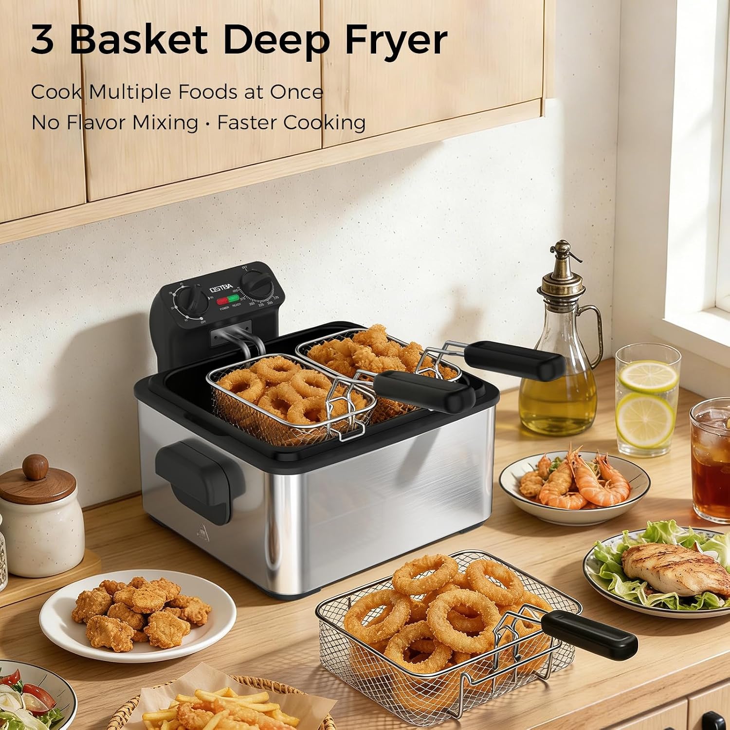 Электрическая фритюрница с 3 к – обзор и цена Deep Fryer Stainless