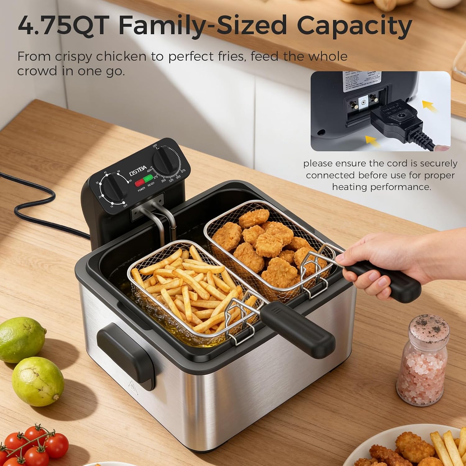 Электрическая фритюрница с 3 к – обзор и цена Deep Fryer Stainless