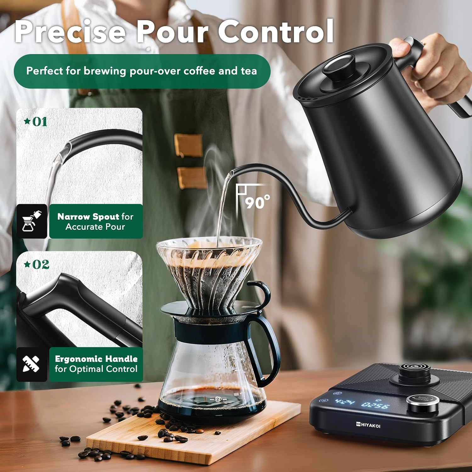 Электрический чайник с гибким  – обзор и цена Electric Kettle Gooseneck
