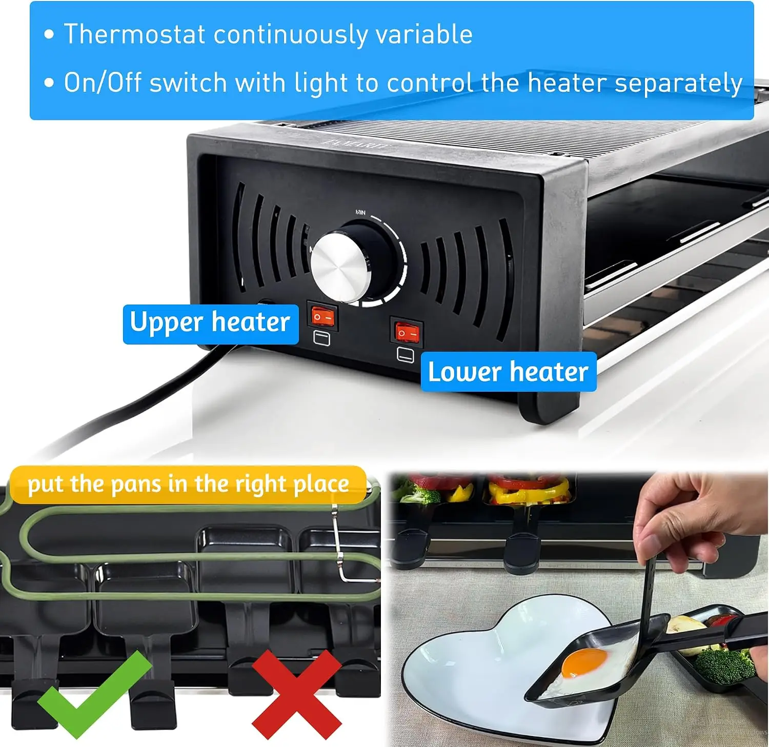 Портативный электрический коре – обзор и цена Raclette Grill Table